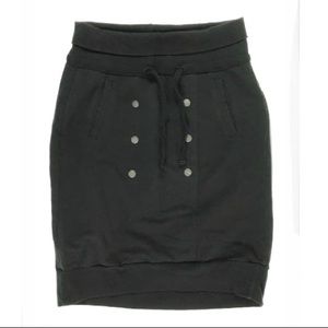 House of Lola black Jersey SKIRT fold over waist